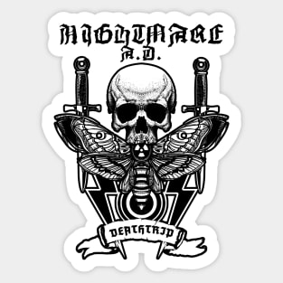 NIGHTMARE A.D. "Deathtrip" (For Lighter Colour Shirts) Sticker